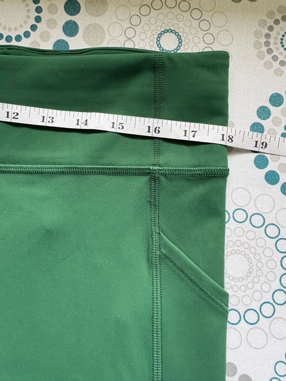 NWOT- 16 Buttery soft Kelly /Emerald Lululemon Performance wt Pockets Leggings - Picture 3 of 8